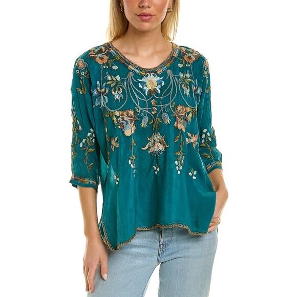 Johnny Was Dresses & Skirts - Johnny Was Green Millicent Top - Size M
